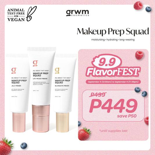 GRWM Cosmetics All About that Base Makeup Prep Squad Primer [gripping, blurring, mattifying]