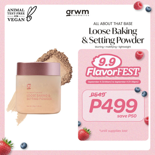 GRWM Cosmetics All About that Base Powder Rush Loose Baking & Setting Powder 30g [oil-control]
