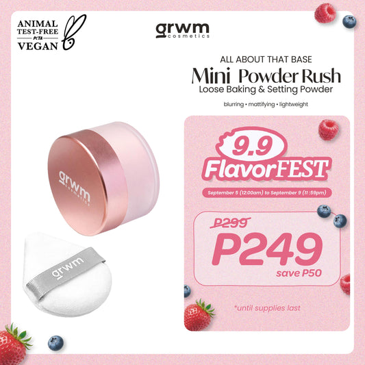 GRWM Cosmetics All About that Base Powder Rush Mini Loose Baking & Setting Powder 10g [oil-control]
