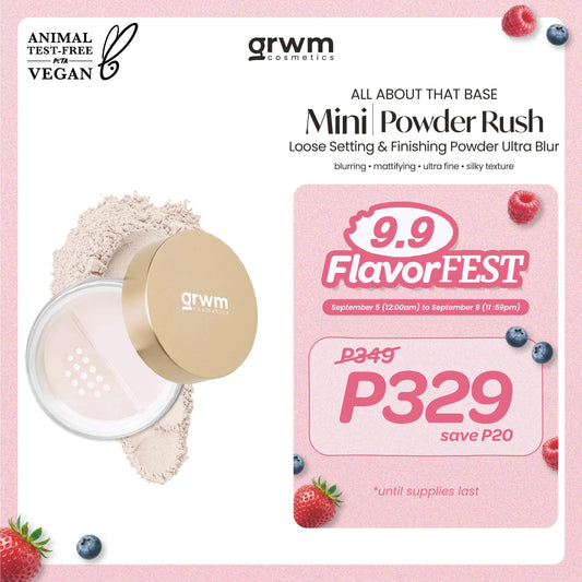GRWM Cosmetics All About that Base Powder Rush Mini Loose Setting & Finishing Powder Ultra Blur 10g
