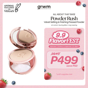 GRWM Cosmetics All About that Base Powder Rush Velvet Setting & Finishing Pressed Powder [blurring]