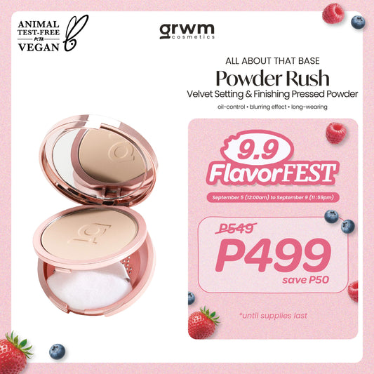 GRWM Cosmetics All About that Base Powder Rush Velvet Setting & Finishing Pressed Powder [blurring]