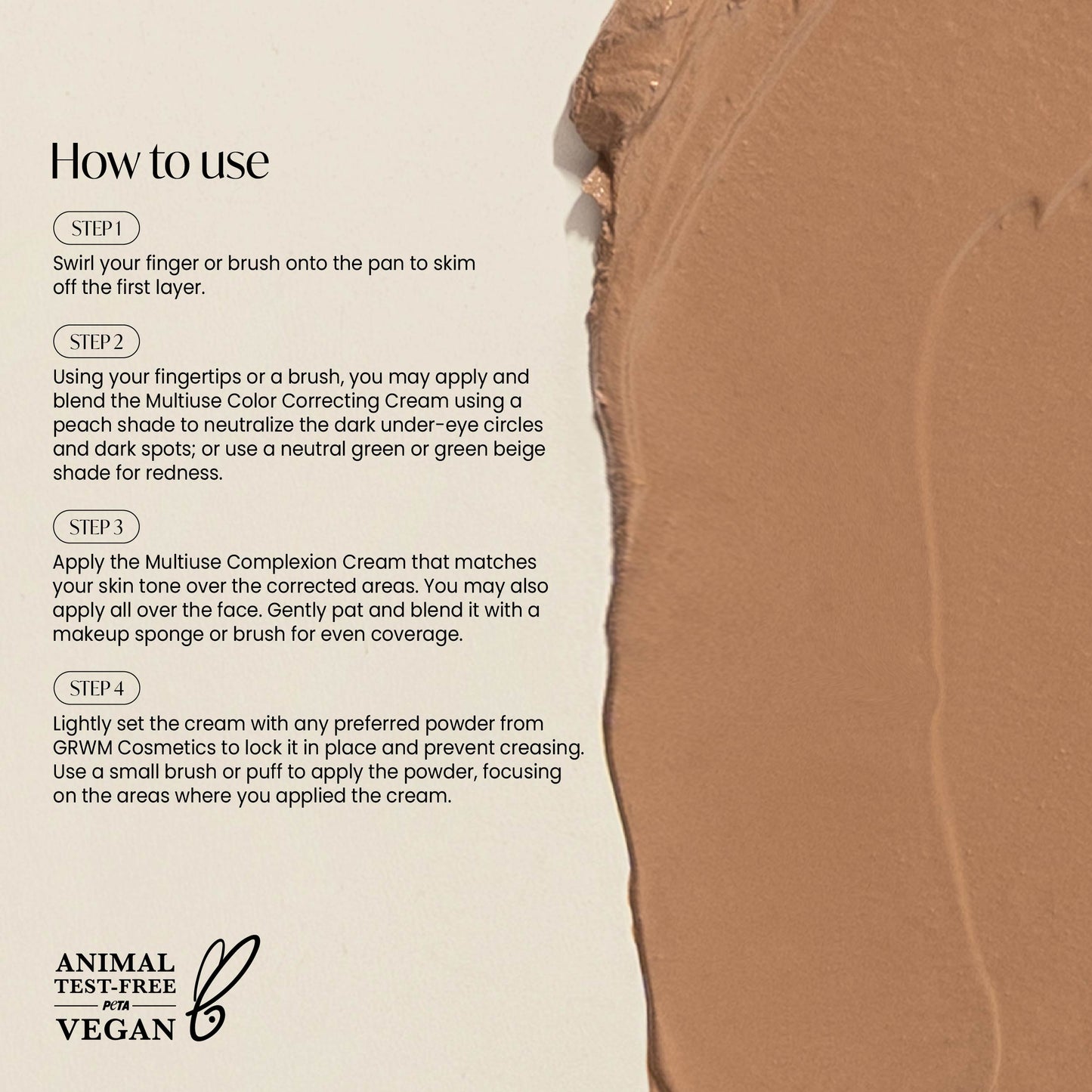 GRWM Cosmetics Face Card Multiuse Complexion Cream [CASE NOT INCLUDED]