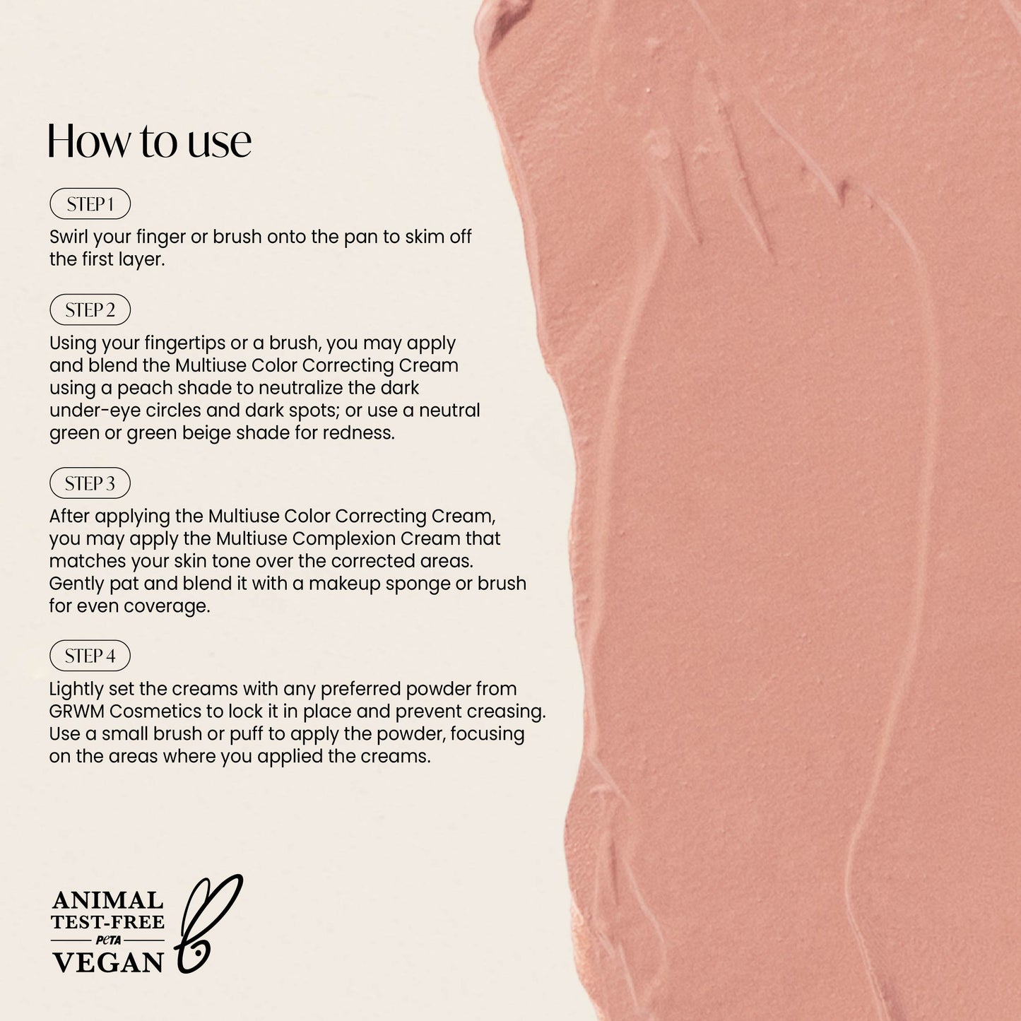 GRWM Cosmetics Face Card Multiuse Color Correcting Cream [CASE NOT INCLUDED]