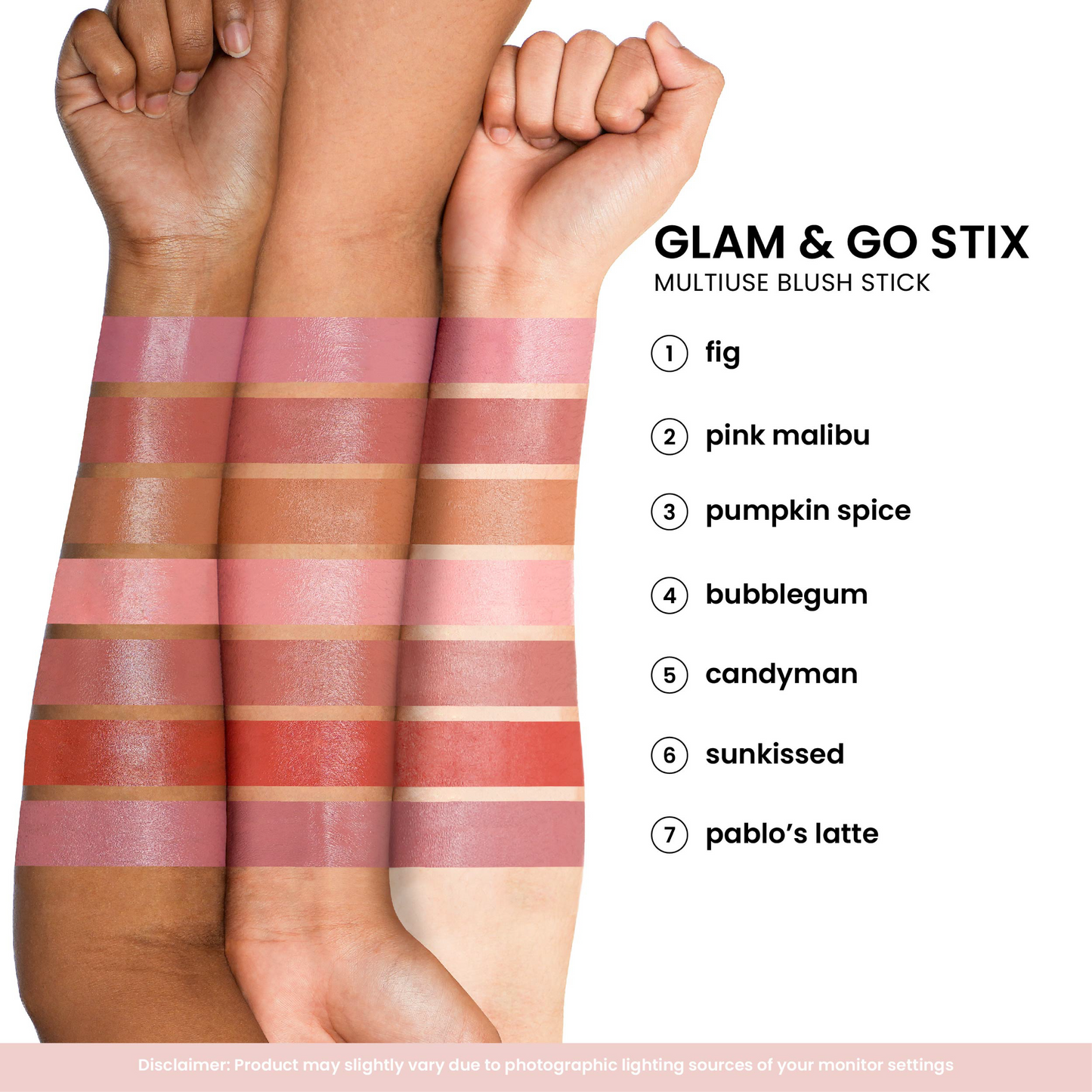 GRWM Cosmetics Glam & Go Stix Multiuse - Blush Stick