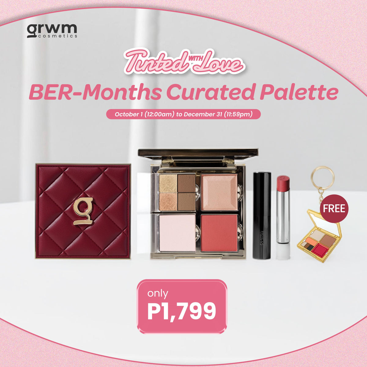 GRWM Cosmetics BER Months Curated Palette