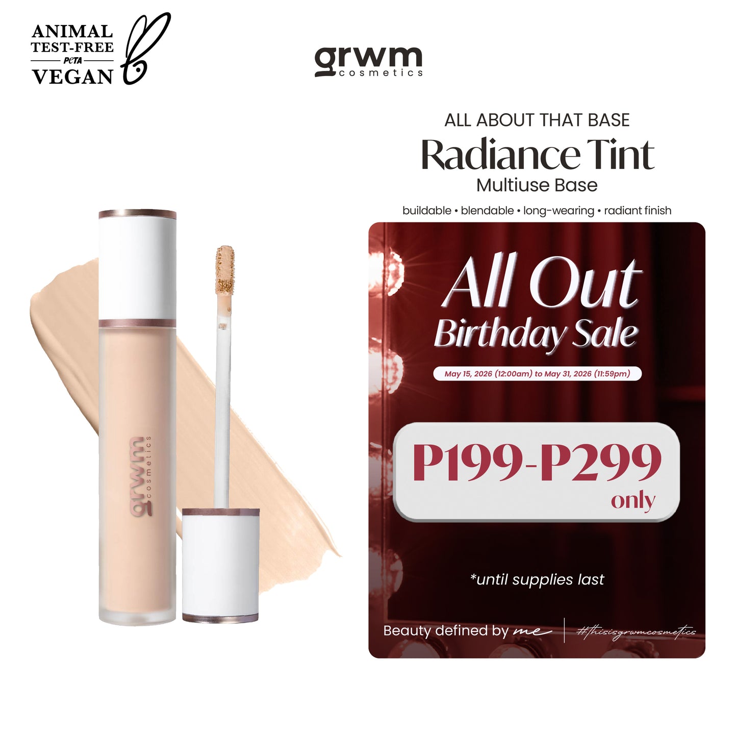 GRWM Cosmetics Radiance Tint Multiuse Base - Concealer