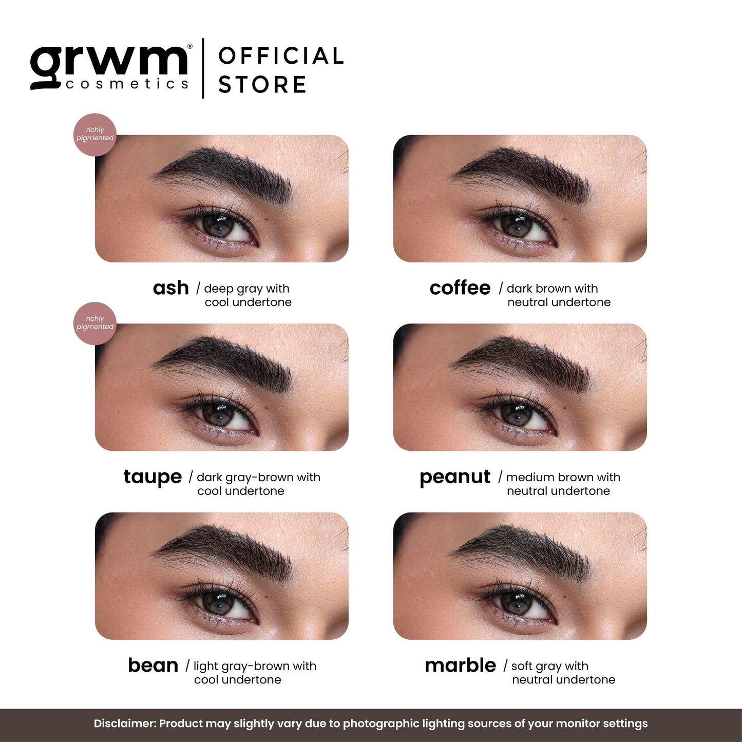 GRWM Cosmetics Brow Pen Pro - Micro Tip Eyebrow Pen