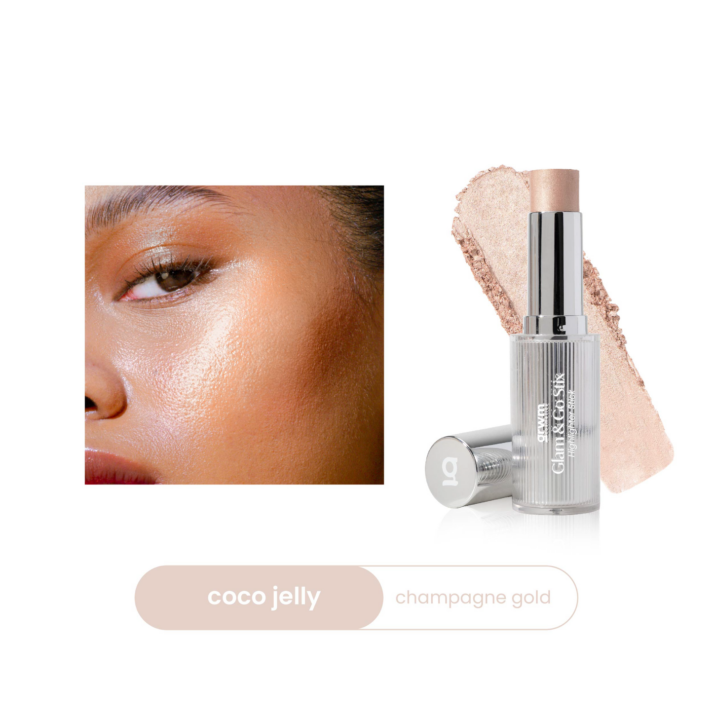 GRWM Cosmetics Glam & Go Stix Multiuse - Highlighter Stick