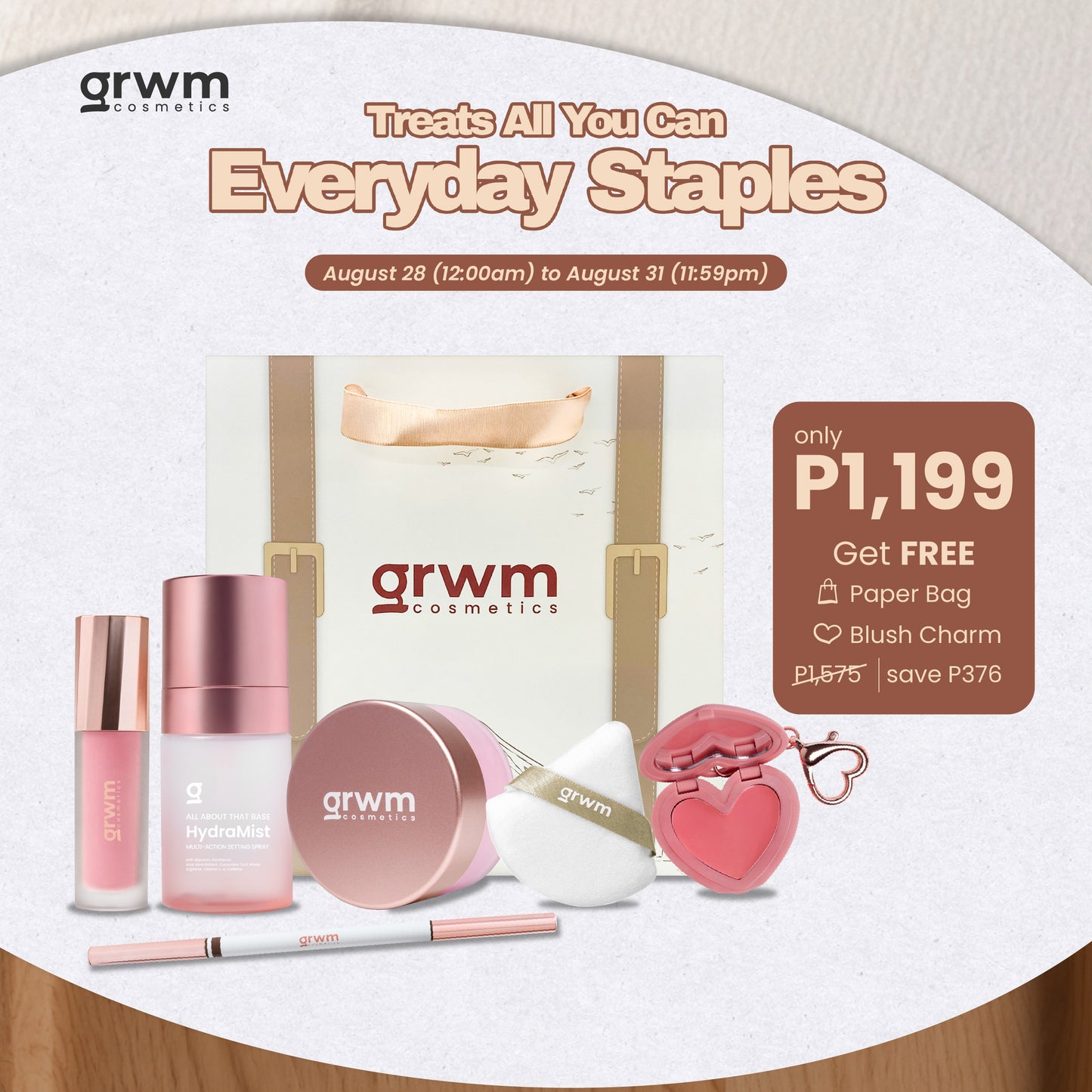 GRWM Cosmetics Everyday Staples
