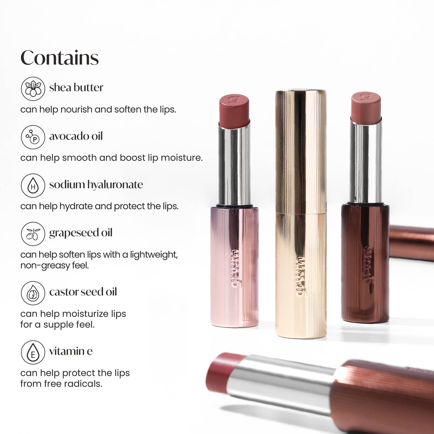 GRWM Cosmetics Lip Couture Set - Velvet Matte Lipstick + Refillable Case