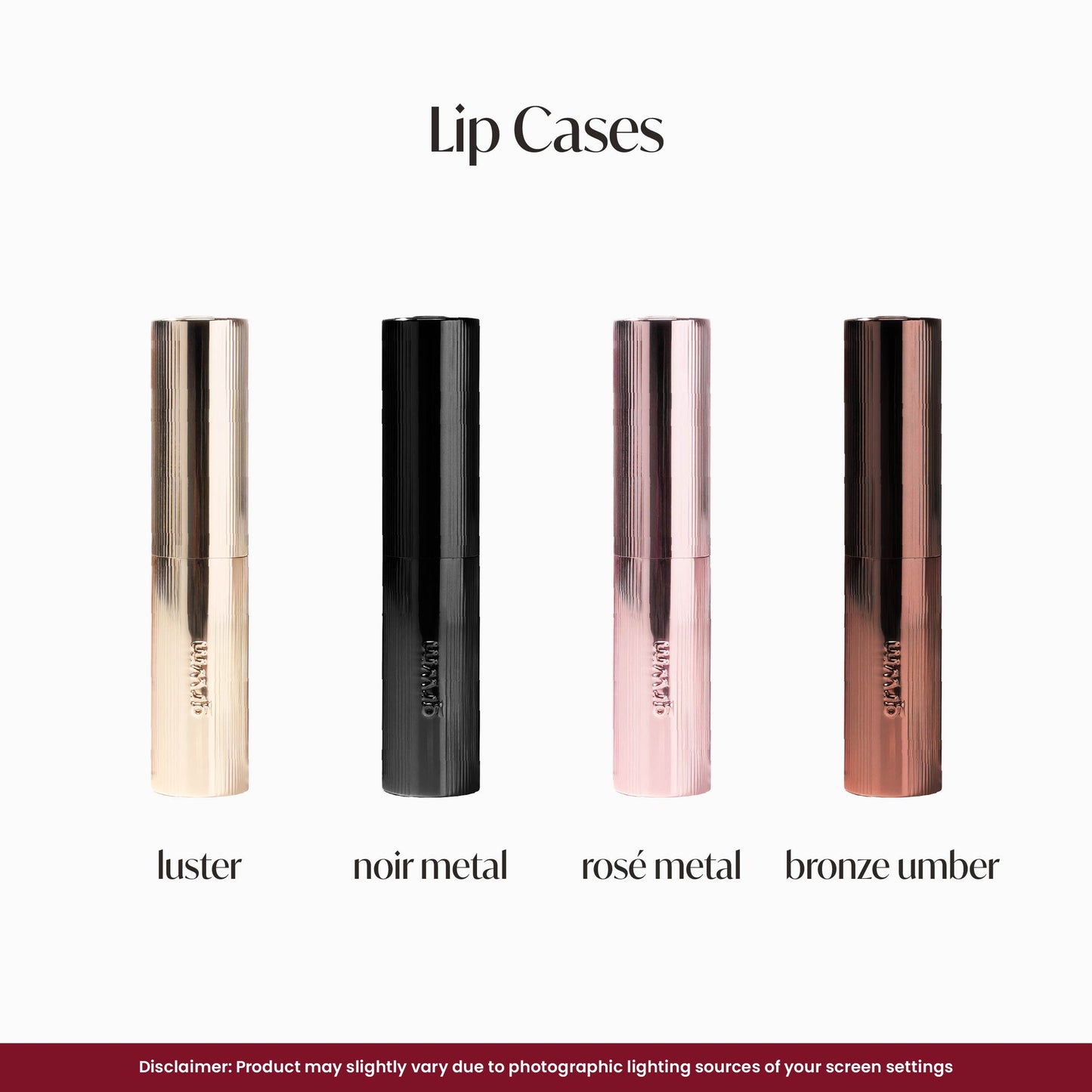 GRWM Cosmetics Lip Couture Set - Velvet Matte Lipstick + Refillable Case