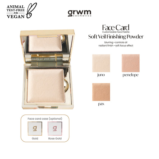GRWM Cosmetics Face Card Soft Veil Finishing Powder
