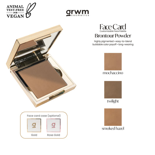 GRWM Cosmetics Face Card Brontour Powder