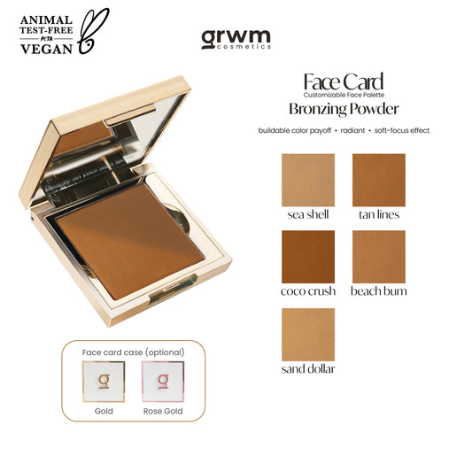 GRWM Cosmetics Face Card Bronzing Powder