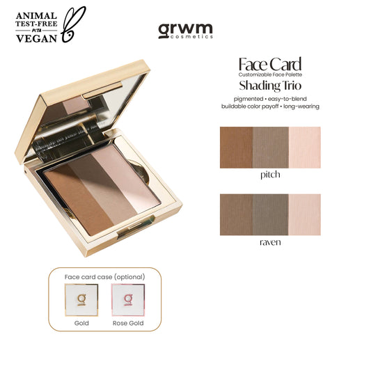 GRWM Cosmetics Face Card Shading Trio