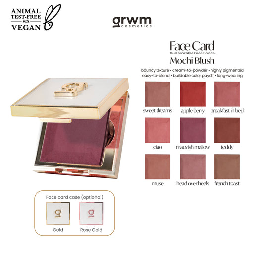 GRWM Cosmetics Face Card Mochi Blush