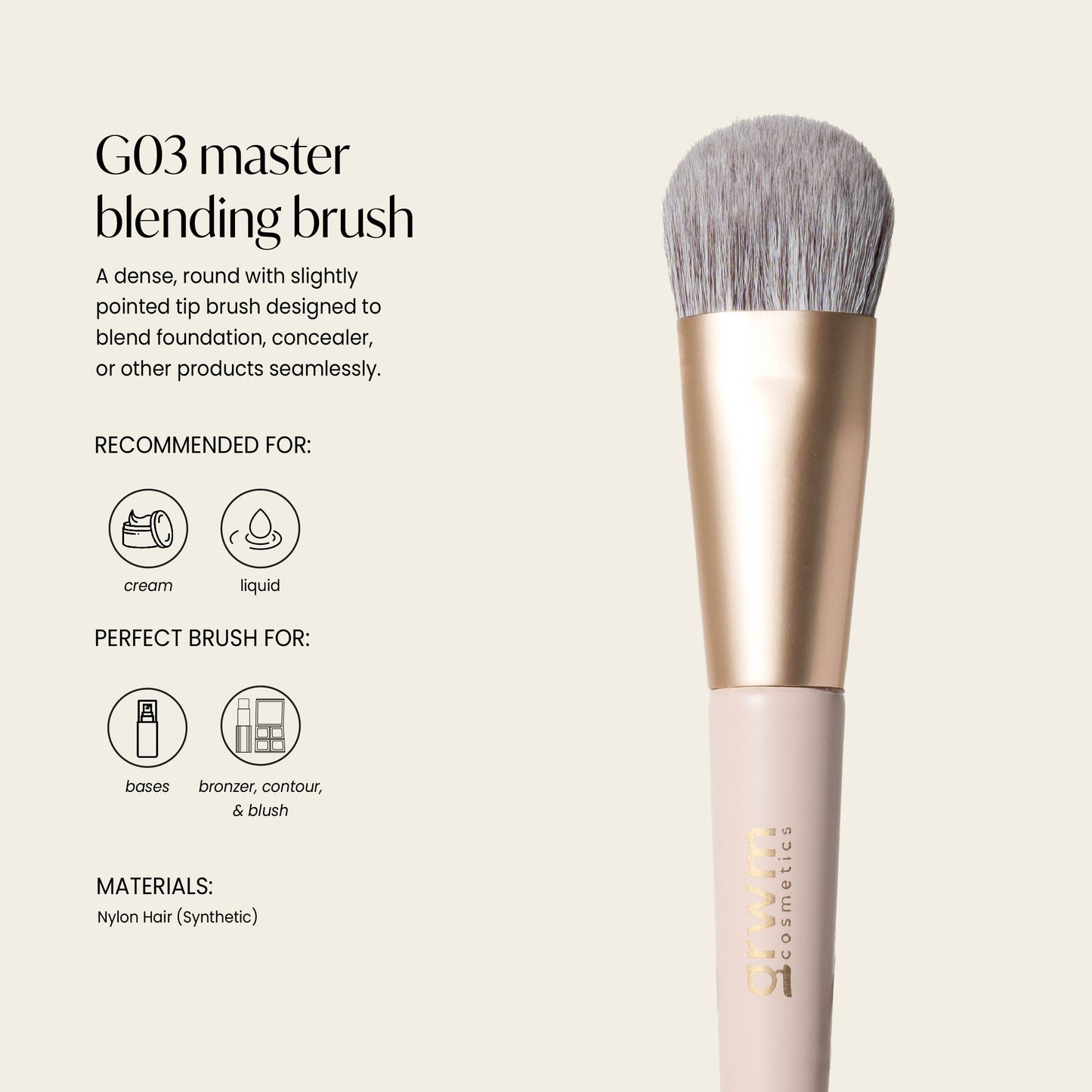 GRWM Cosmetics Face Card Brush Singles Collection