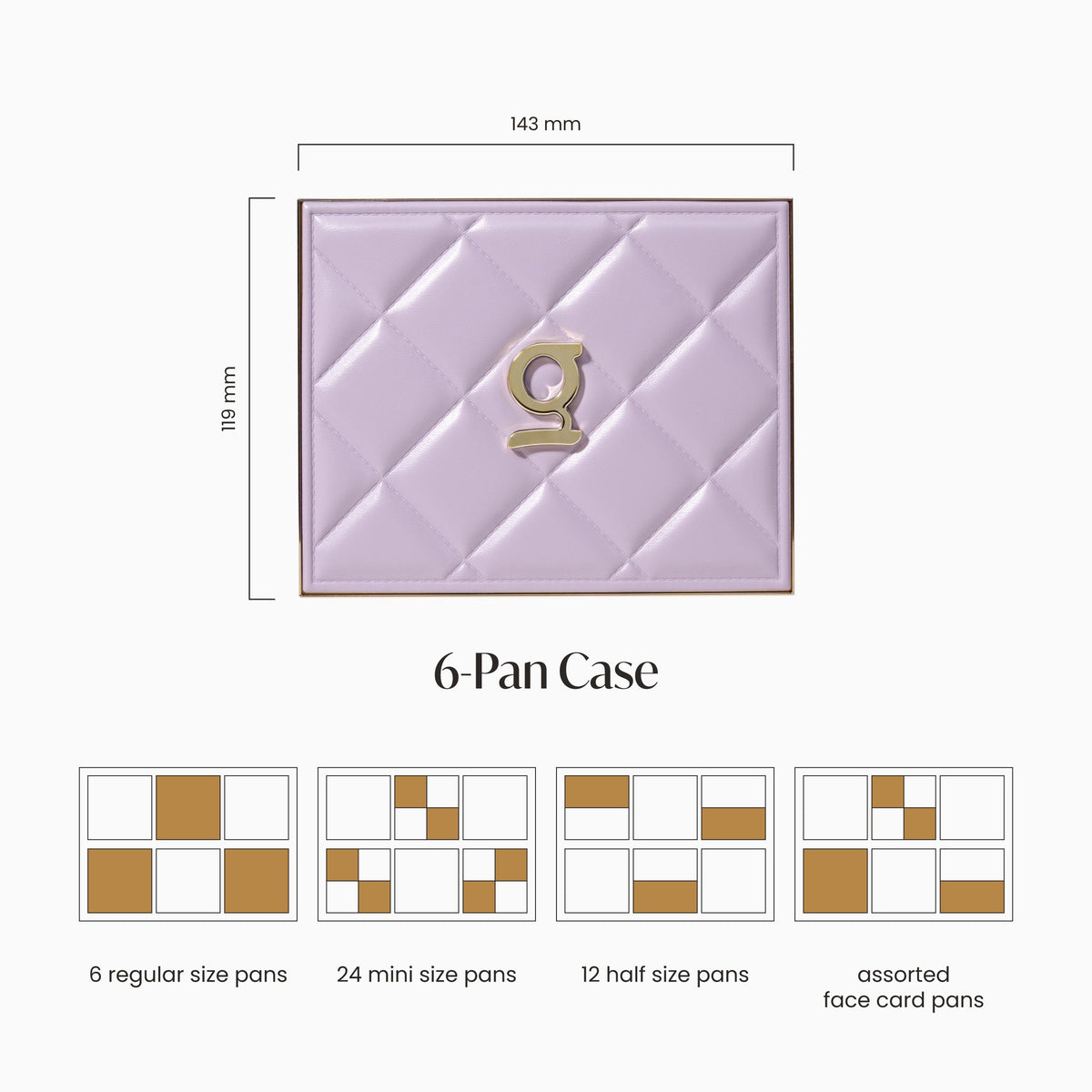 GRWM Cosmetics Face Card Customizable Palette Case