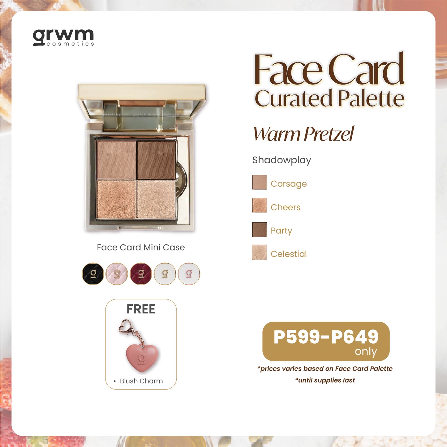 GRWM Cosmetics Face Card Mini Curated Palette