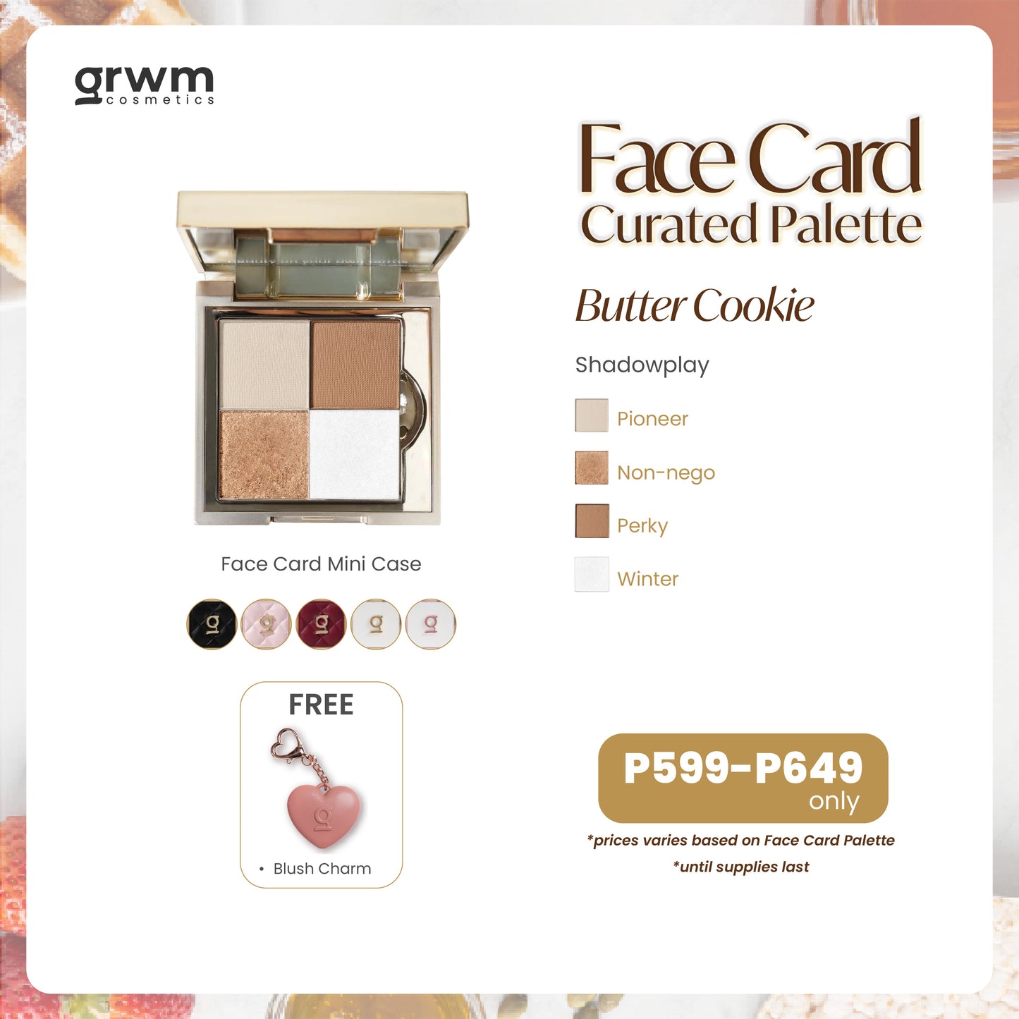 GRWM Cosmetics Face Card Mini Curated Palette