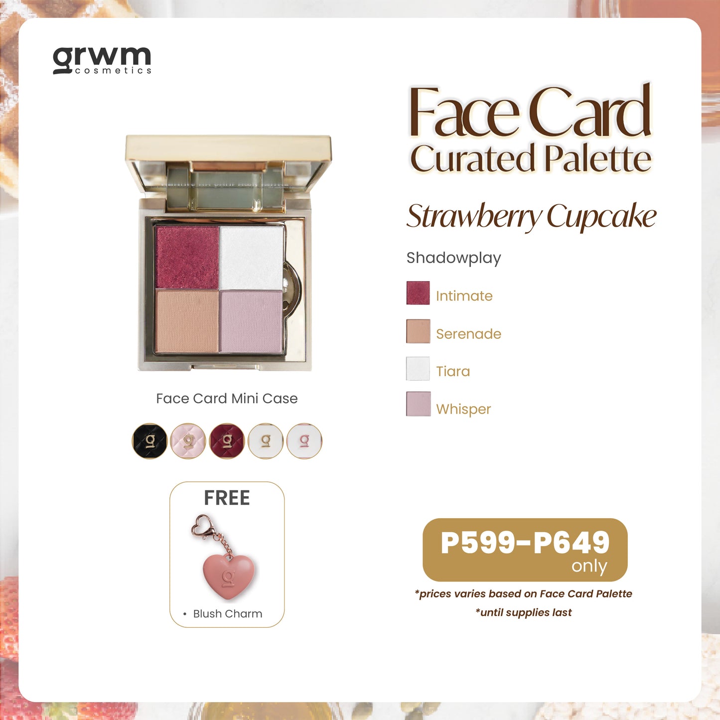 GRWM Cosmetics Face Card Mini Curated Palette