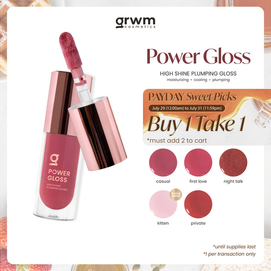 GRWM Cosmetics Power Gloss - High Shine Plumping Lip Gloss