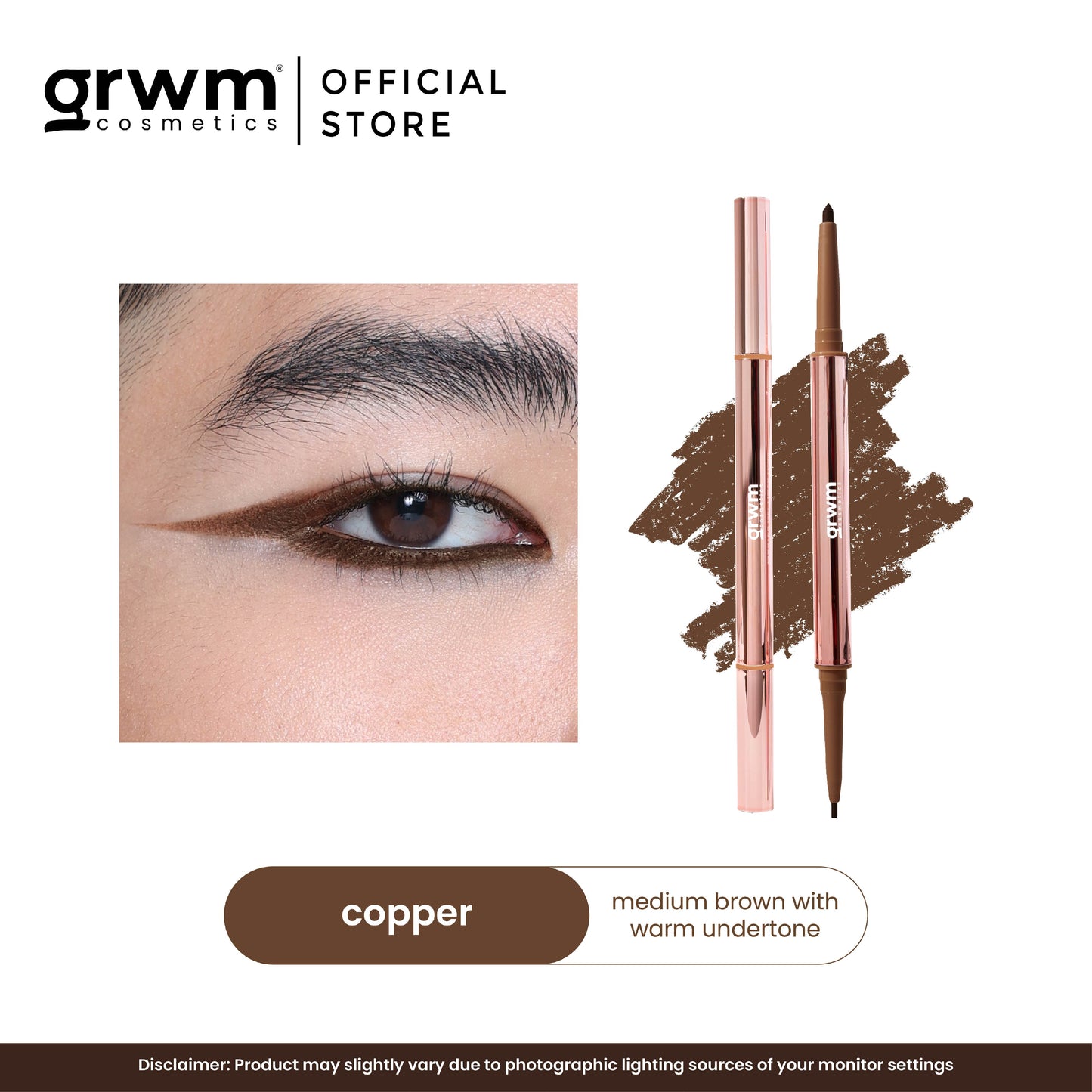 GRWM Cosmetics Master Gel Liner Duo - Dual-Ended Eyeliner Pencil