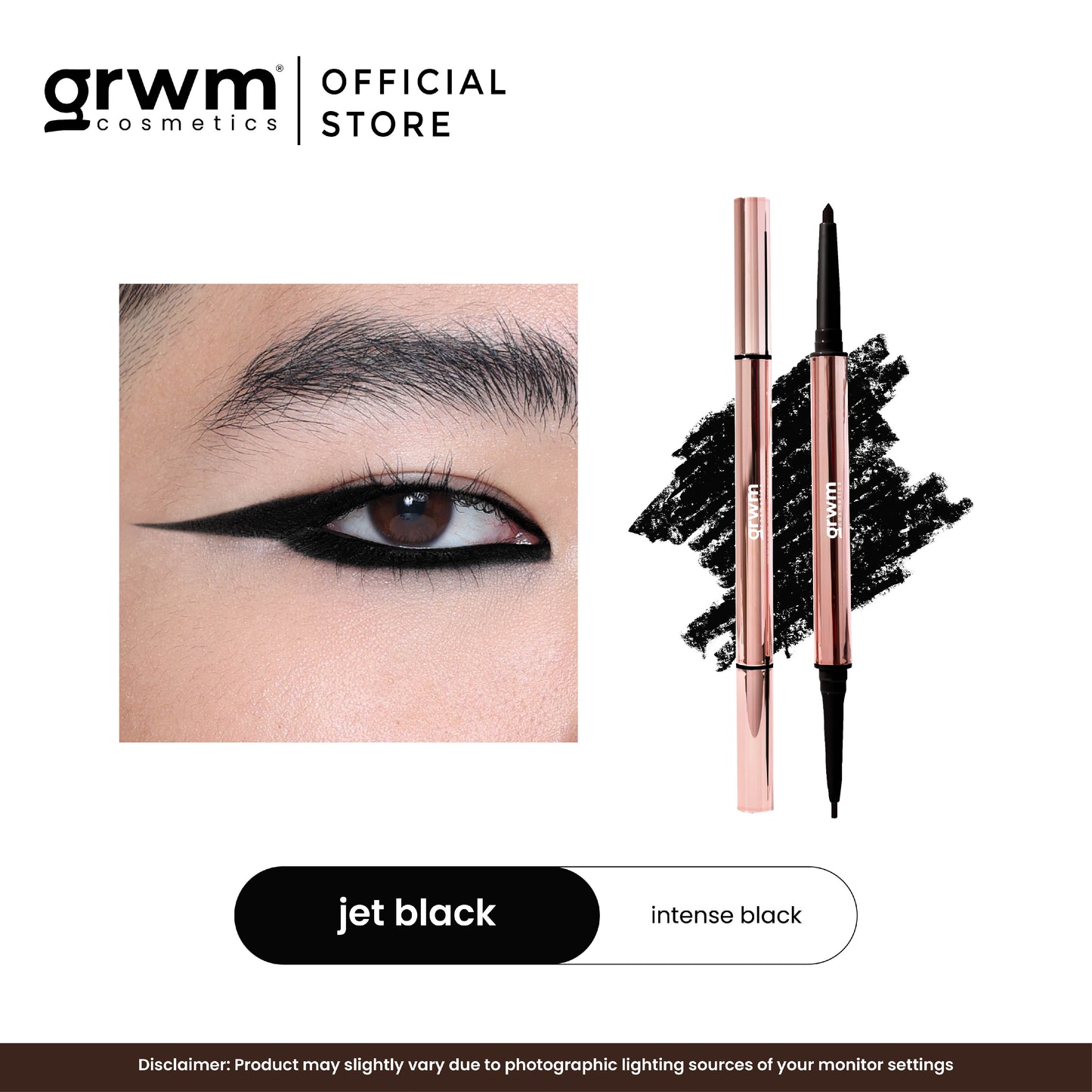 GRWM Cosmetics Master Gel Liner Duo - Dual-Ended Eyeliner Pencil