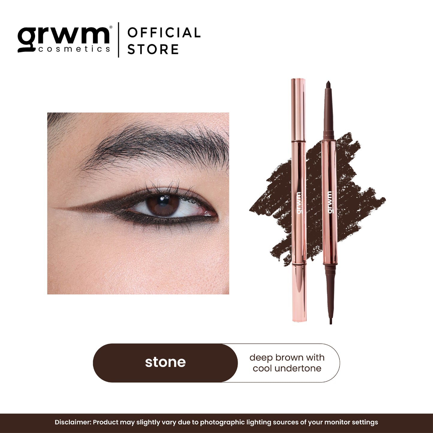GRWM Cosmetics Master Gel Liner Duo - Dual-Ended Eyeliner Pencil
