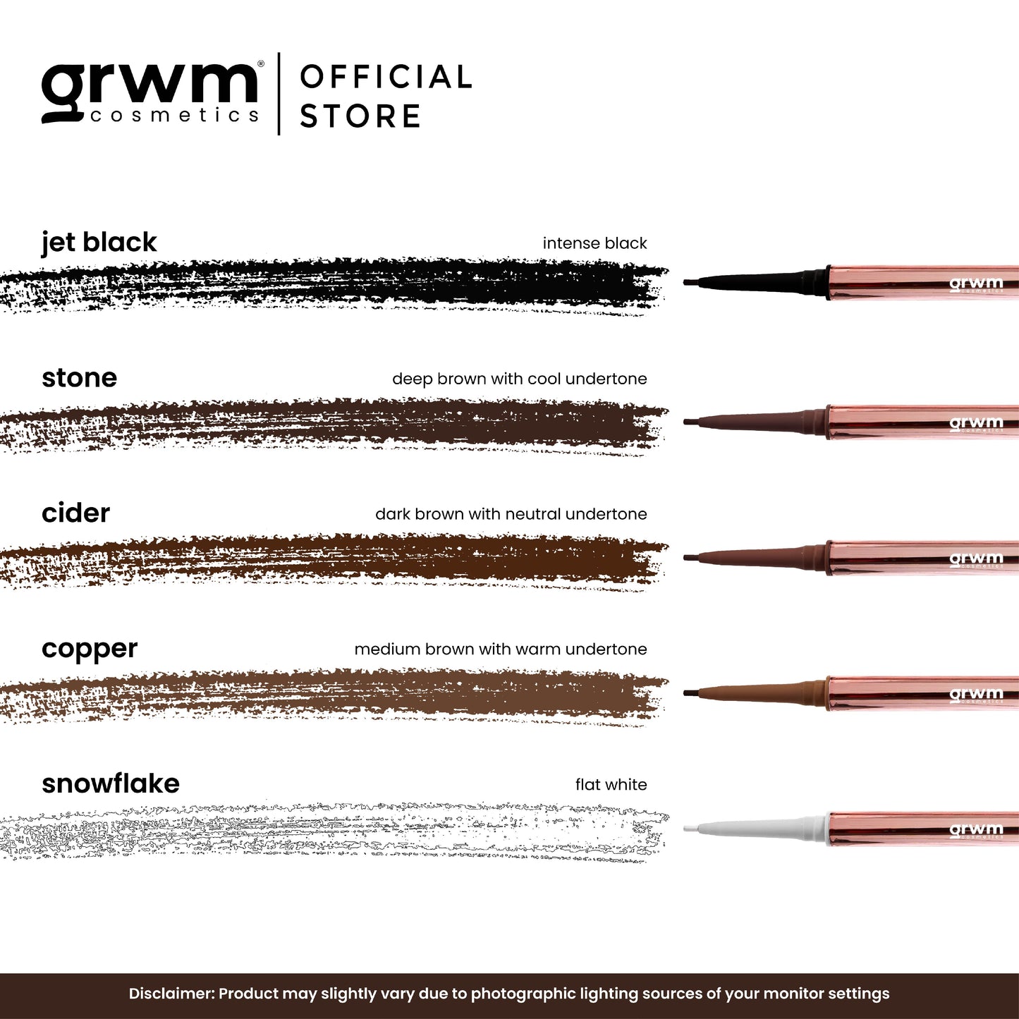 GRWM Cosmetics Master Gel Liner Duo - Dual-Ended Eyeliner Pencil
