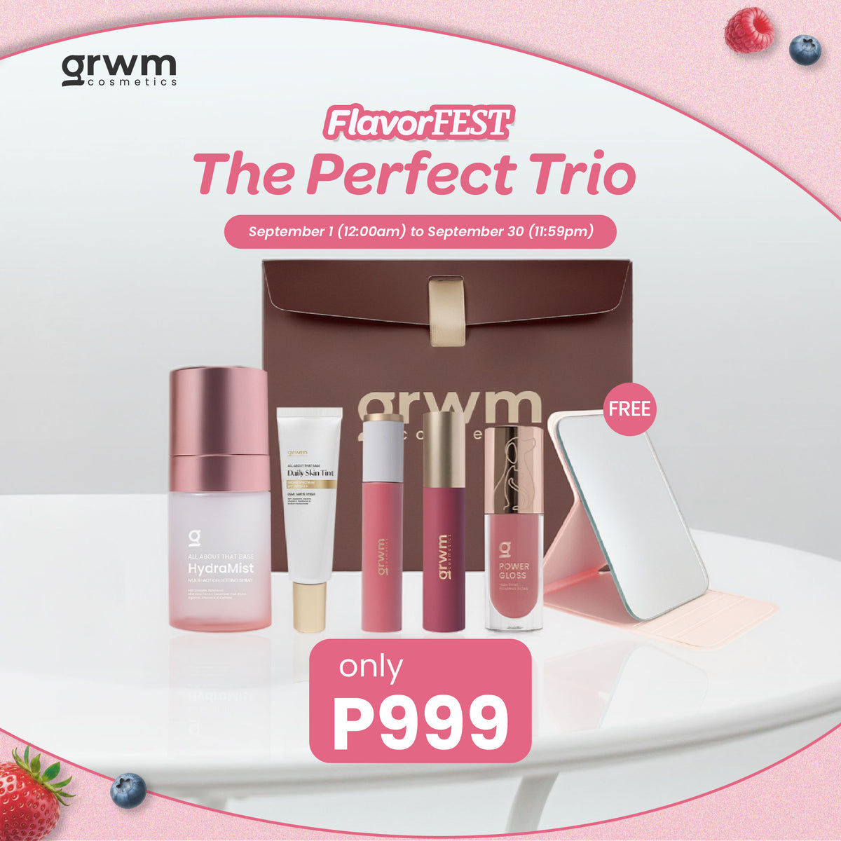 GRWM Cosmetics The Perfect Trio