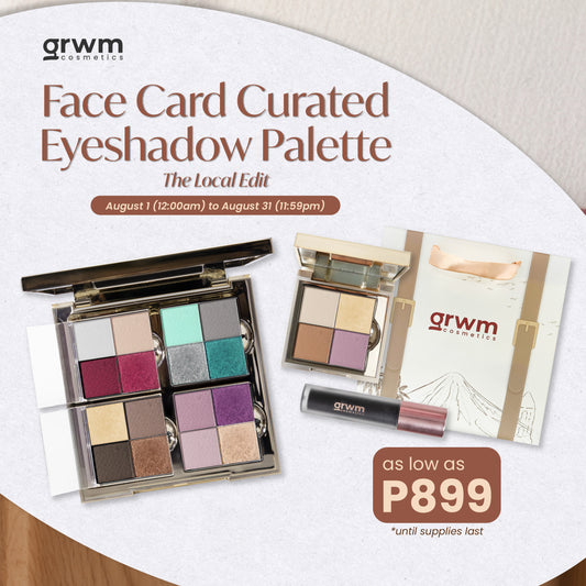 GRWM Cosmetics Face Card Curated Eyeshadow Palette - The Local Edition