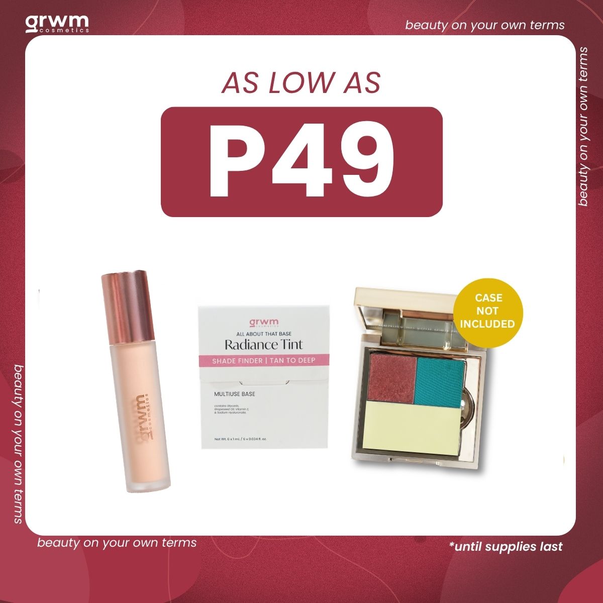 GRWM Cosmetics As low as ₱49