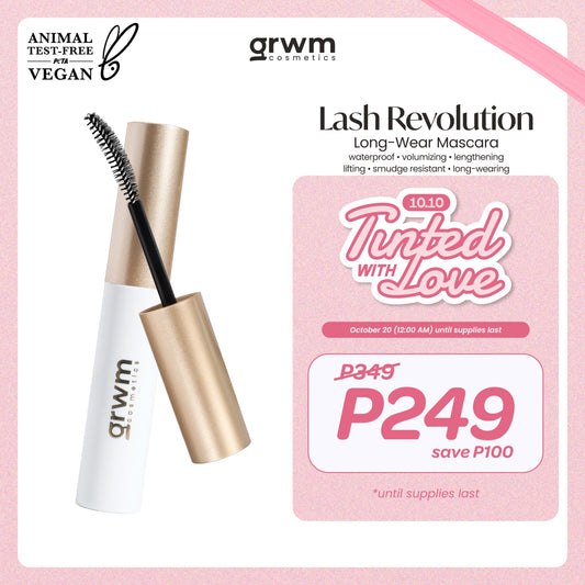 GRWM Cosmetics Lash Revolution Mascara [volumizing, lengthening, smudge resistant, long-wearing]