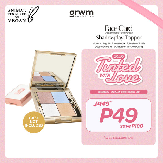 [CASE NOT INCLUDED] GRWM Cosmetics Face Card Shadowplay - Eyeshadow Topper [highly pigmented]