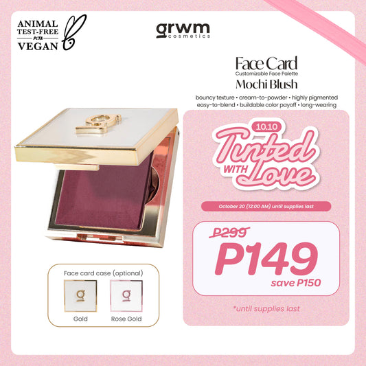 GRWM Cosmetics Face Card Mochi Blush [bouncy texture, cream-to-powder,pigmented]
