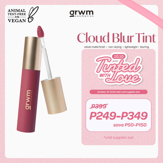 GRWM Cosmetics Cloud Blur Tint - Velvet Lip Tint [velvet matte finish, lightweight, blurring]
