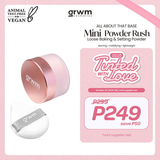 GRWM Cosmetics All About that Base Powder Rush Mini Loose Baking & Setting Powder 10g [oil-control]