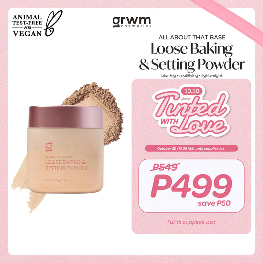 GRWM Cosmetics All About that Base Powder Rush Loose Baking & Setting Powder 30g [oil-control]