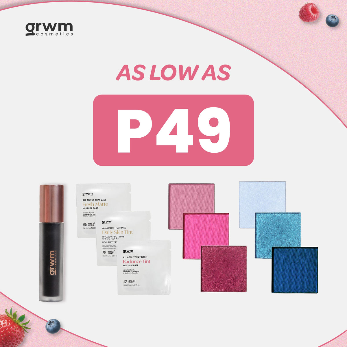 GRWM Cosmetics As low as ₱49