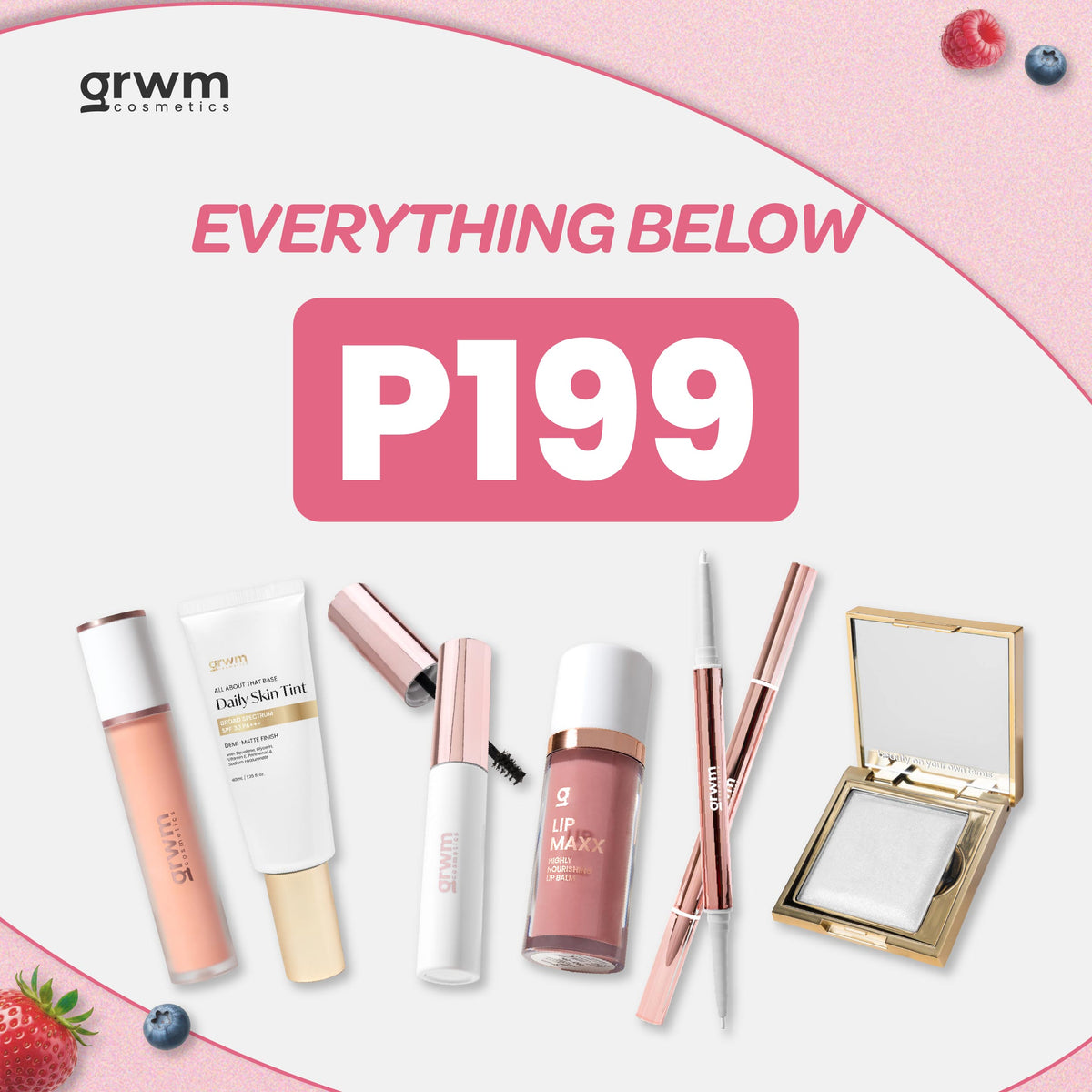 GRWM Cosmetics Everything Below ₱199