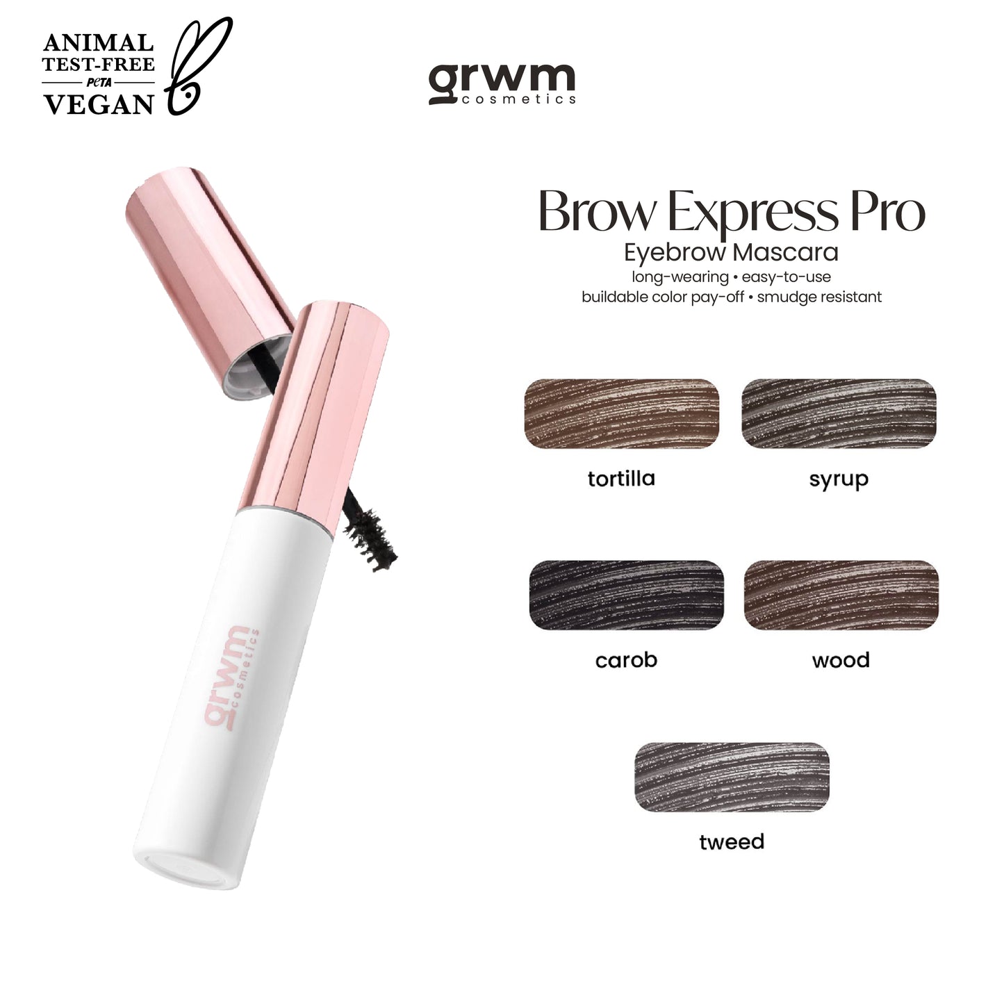 GRWM Cosmetics Brow Express Pro - Eyebrow Mascara
