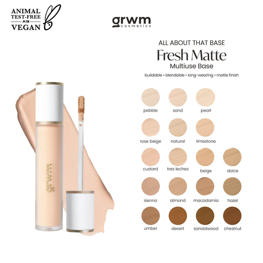 GRWM Cosmetics Fresh Matte Multiuse Base - Skin Tone Shades
