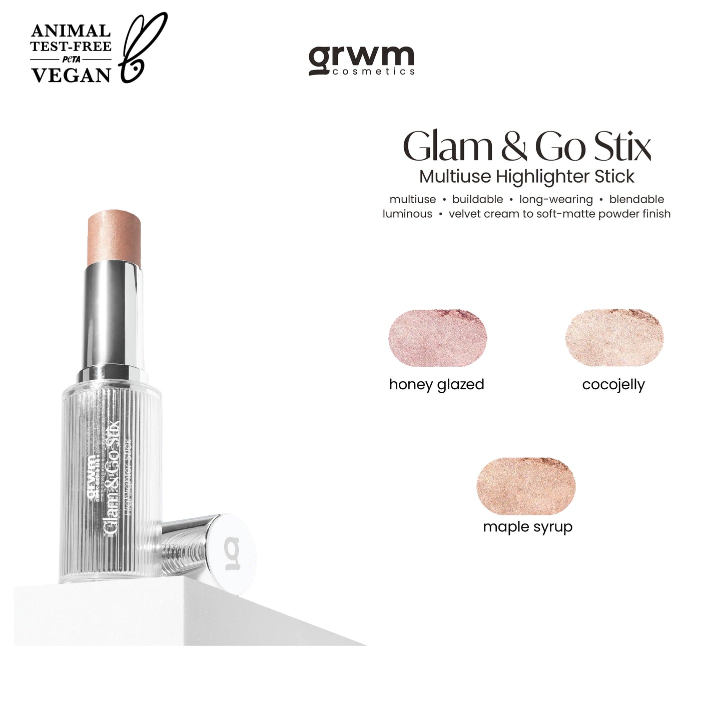 GRWM Cosmetics Glam & Go Stix Multiuse - Highlighter Stick