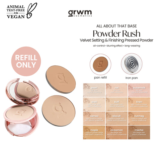 GRWM Cosmetics Powder Rush - Velvet Setting & Finishing Pressed Powder - [Refill only]