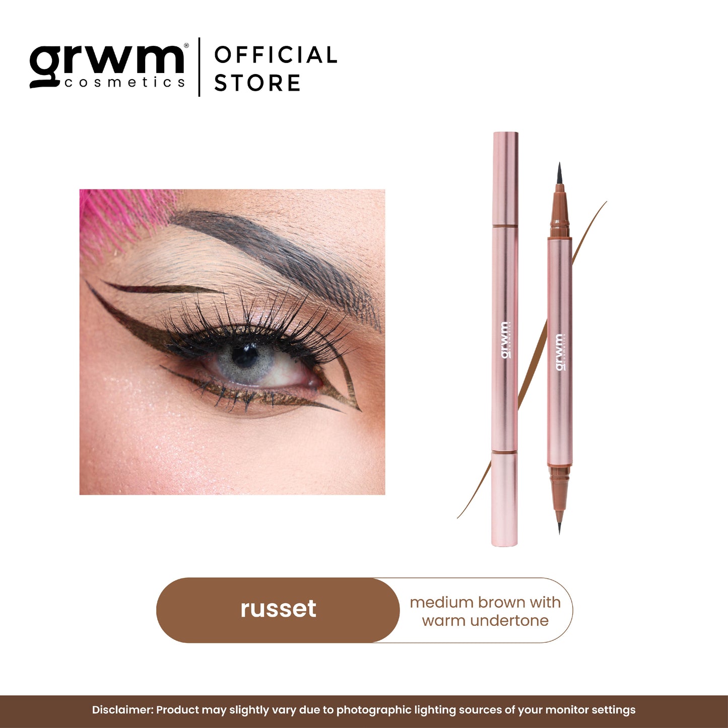 GRWM Cosmetics Super Fine Liner Duo - Dual-Ended Eyeliner