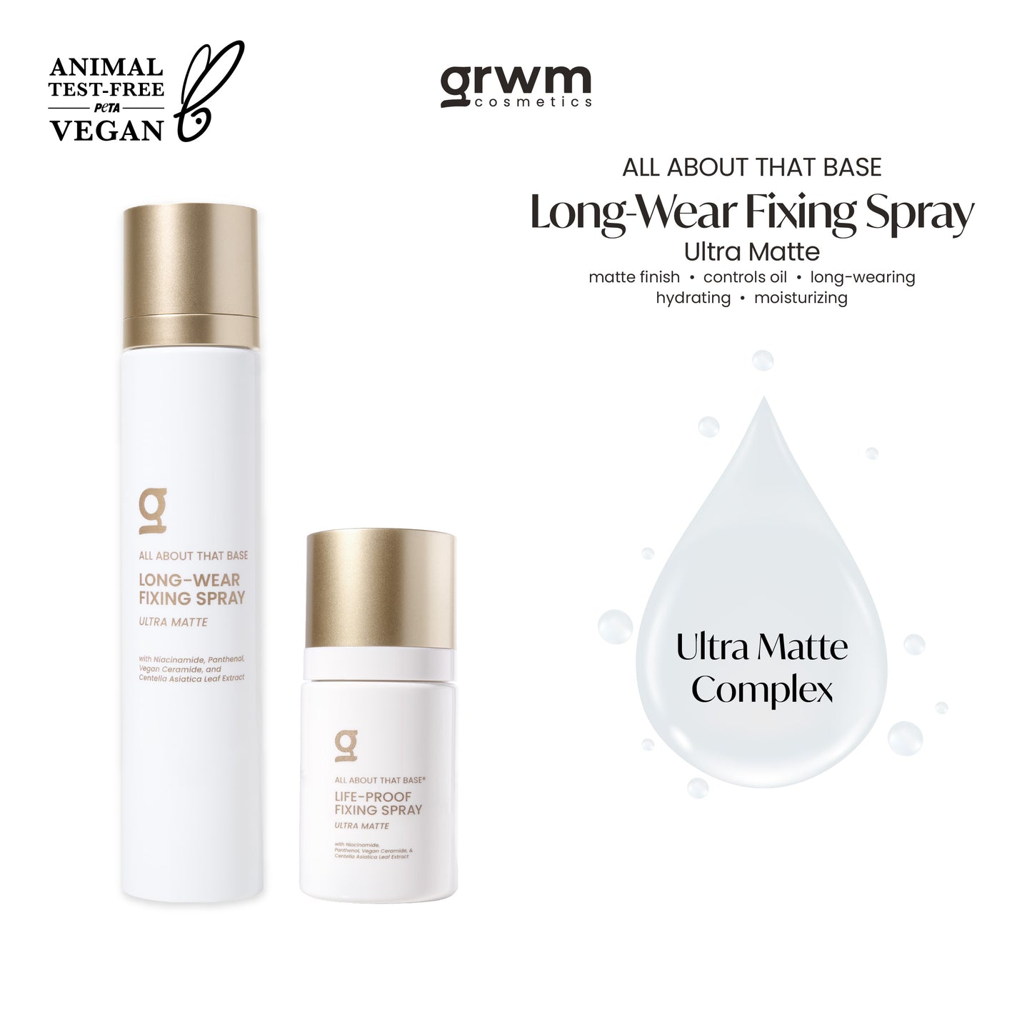 GRWM Cosmetics Long-Wear Ultra Matte Fixing Spray