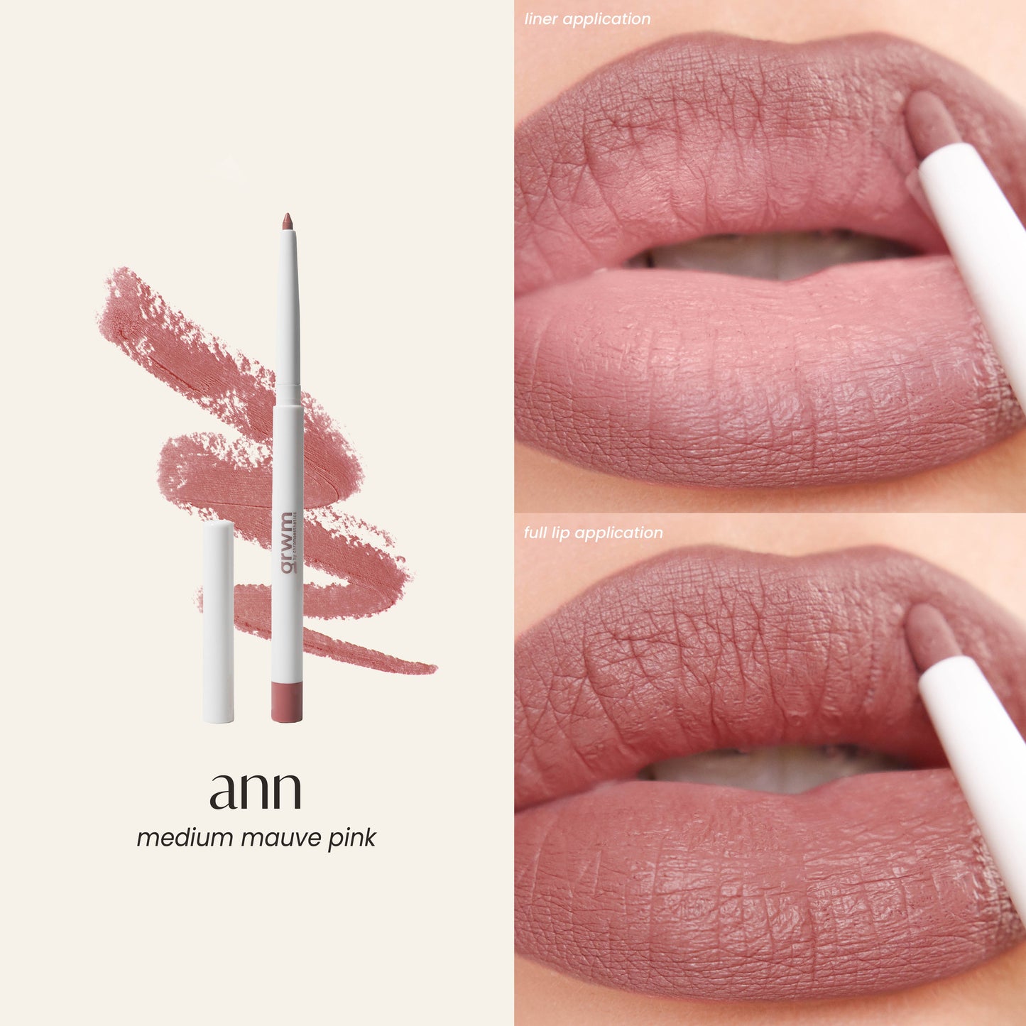 GRWM Cosmetics Lip Contour - Retractable Gel Lip Liner