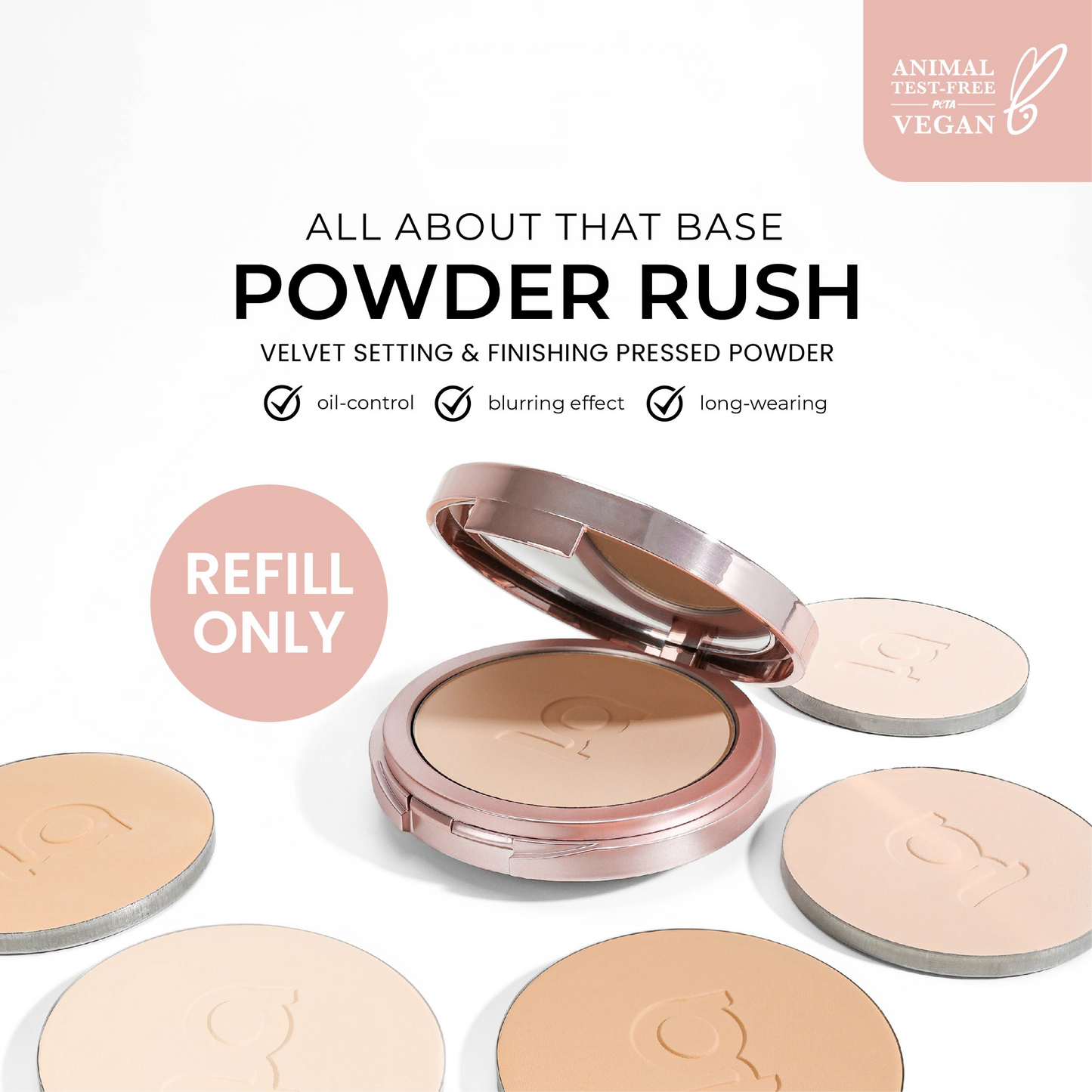 GRWM Cosmetics Powder Rush - Velvet Setting & Finishing Pressed Powder - [Refill only]